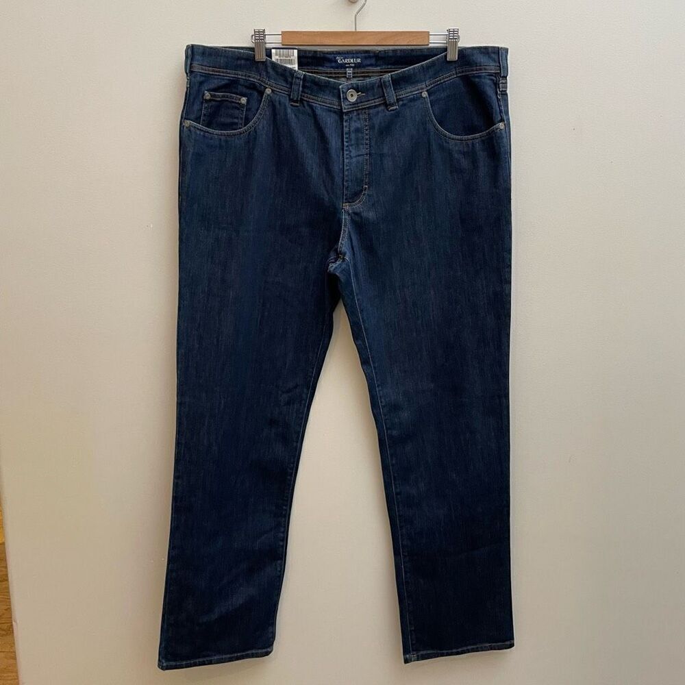 Atelier Gardeur Nigel Jeans Mens Size 42x34 Blue Regular‎ Fit Ring Denim New